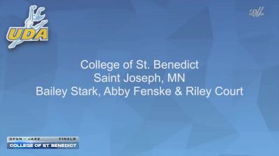 College of St. Benedict [2026 Open - Jazz Finals] 2026 UCA & UDA College Cheerleading and Dance Team National Championship