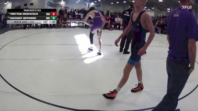141 lbs Champ. Round 2 - Zachary Jeffords, Bridgeport Wrestling Club vs Treyton Kropatsch, CWO
