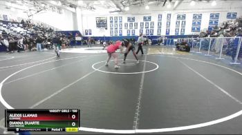 190 lbs Cons. Semi - Alexis Llamas, Elsinore vs Dianna Duarte, San Marcos