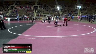 7A 106 lbs Quarterfinal - Phoenix Ayers, Central vs Brayden Powell, Baker HS