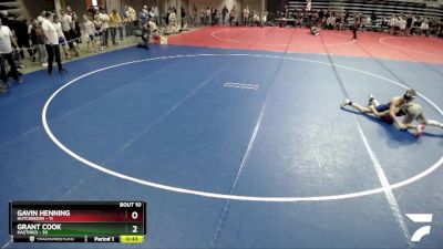 88 lbs Finals (8 Team) - Grant Cook, Hastings vs Gavin Henning, Hutchinson