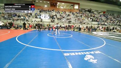 U23 Women - 65 lbs Cons. Round 3 - Caylynn Chandler, MI vs Paisley Fox, NJ