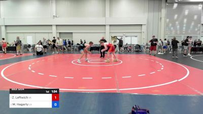 187 lbs Final - Zachary Leftwich, Virginia vs Meric Hagarty, Louisiana