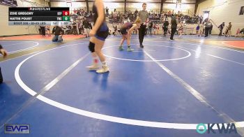 82-88 lbs Rr Rnd 2 - Zoie Gregory, Tulsa Blue T Panthers vs Hattie Foust, Tuttle Wrestling Club