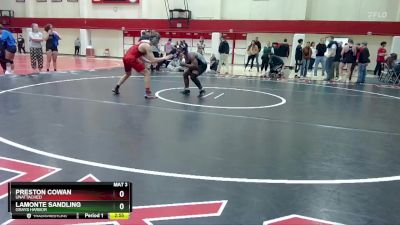 165 lbs Cons. Round 1 - Lamonte Sandling, Grays Harbor vs Preston Cowan, Unattached