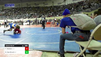 130 lbs Consi Of 32 #1 - Tyler Walden, Elgin Wrestling vs Shepherd Van Brunt, Bethel