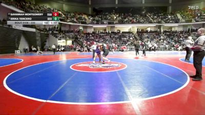 235 lbs Champ. Round 1 - Savannah Montgomery, Evans vs Erika Tercero, Gilmer County