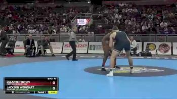 220 lbs Champ. Round 1 - Jackson Weingart, Indianapolis Cathedral vs Julante Hinton, Fort Wayne Northrop