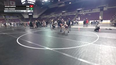 126 lbs 5th Place Match - Julian Garcia, Pikes Peak Warriors Wrestling vs Cael Fasano, Steel City Reloaded Wrestling Club