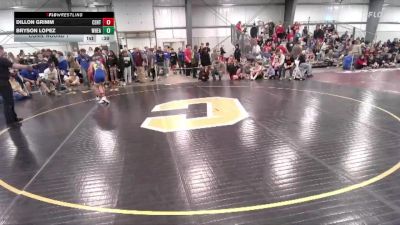 120 lbs Cons. Round 1 - Dillon Grimm, Central vs Bryson Lopez, Wheatland