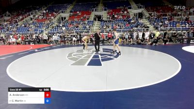 132 lbs Cons 32 #1 - Abram Anderson, MN vs Colin Martin, VA