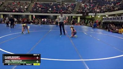 70 lbs Round 1 - Meika Meinholdt, Pardeeville Boys Club Youth Wr vs Claire Rooney, Outlaw Wrestling Club