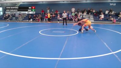 157 lbs 1st Place Match - Levi Carlucci, Mile High Wrestling Club vs John Martinez, Warrior Wrestling Academy
