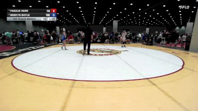 120 lbs 1st Place Match - Paezlie Kerr, F-5 Grappling vs Brekyn Boyle, Threestyle