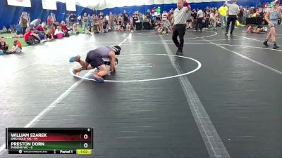 84 lbs Round 2 (8 Team) - William Szarek, Ohio Gold 10k vs Preston Dorn, Phoenix WC