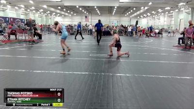 105 lbs Cons. Round 2 - Thomas Potsko, Mat Assassins Wrestling Club vs Ethan Ritchey, Central York