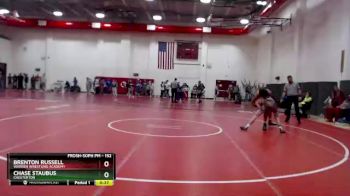 152 lbs Quarterfinal - Brenton Russell, Warren Wrestling Academy vs Chase Staubus, Chesterton