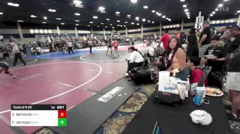 130 lbs Consi Of 8 #2 - Evelyn Bernardo, North Coast Grapplers vs Faith Jernigan, Animal House WC