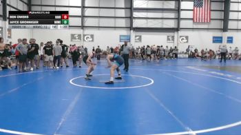 144 lbs Allday - JAYCE GRONNIGER, MAT RATS WRESTLING CLUB vs Ben Owens, HANOVER HAWKEYE