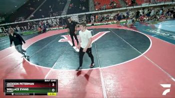 145 lbs Cons. Round 3 - Wallace Evans, Alaska vs Jackson Peterman, Oregon