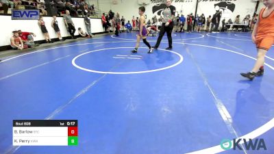 86-92 lbs Quarterfinal - Boston Heissler, Claremore Wrestling Club vs Dillon Myers, Sperry Wrestling Club