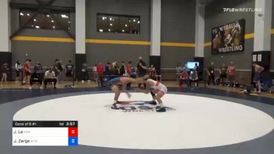 65 kg Consolation - Jaden Le, New York City RTC vs Joseph Zargo, Wisconsin Regional Training Center