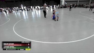 106 lbs Cons. Round 4 - Cayden Engel, MWC Wrestling Academy vs Oscar Gauna, Kansas Young Guns Wrestling Club