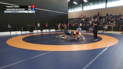 68kg Round 2 - Vanessa Keefe, Brock WC vs Lene-Marie McCrackin, Burnaby Mountain Wrestling Club