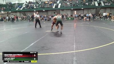 184 lbs Cons. Round 1 - Brayden Gautreau, Central Michigan vs Lucas Daly, Michigan State