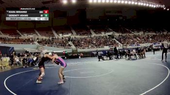 107-D2 Champ. Round 1 - Serenity Adams, Mesquite High School vs Kiara Minjarez, Crismon