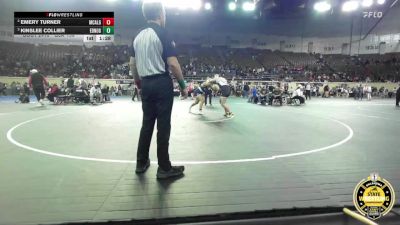 G6A-190 lbs Semifinal - Kinslee Collier, EDMOND NORTH-Girls vs Emery Turner, McAlester-Girls