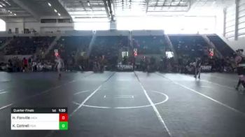 130 lbs Quarterfinal - Hunter Fonville, Vacaville WC vs Kaitlyn Cottrell, Pioneer Grappling