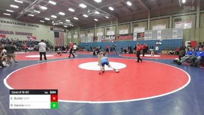 106 lbs Consi Of 16 #2 - Elijah Butler, Northview vs Ricardo Garcia, Madera