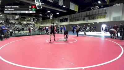 113 lbs Cons. Round 2 - Alonzo Miranda, Adelanto vs Max Hsing, Cerritos