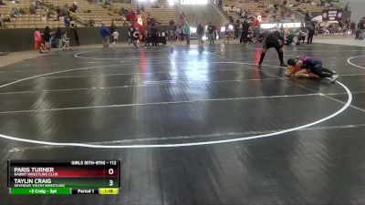 112 lbs Semifinal - Taylin Craig, Seymour Youth Wrestling vs Paris Turner, Rabbit Wrestling Club