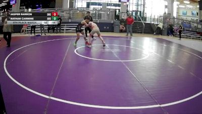 120 lbs 5th Place Match - Jasper Barron, Spartan Mat Club vs Nathan Carmine, Amped Wrestling Club