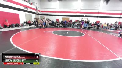 97-106 lbs Round 2 - Avelyn Hunter, Harrisonville Youth Wrestling vs Abigail Montgomery, Carrollton Youth Wrestling