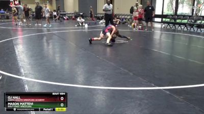 80 lbs 3rd Place Match - Oj Hall, North DeSoto Wrestling Academy vs Mason Mattevi, Gulf Coast Wrestling