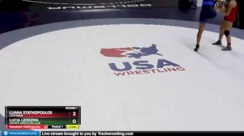 144 lbs Round 1 - Luana Stathopoulos, California vs Lucia Ledezma, Granite Wrestling Club