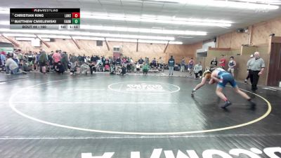 160 lbs Round Of 16 - Christian King, Lancaster vs Matthew Cmielewski, Farmingdale