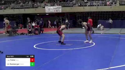 140 lbs Consi Of 8 #1 - James Fisher, Salisbury, MD vs Ashton Romberger, Chambersburg, PA