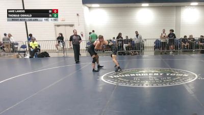 120 lbs Consi Of 64 #2 - Jake Landis, OH vs Thomas Oswald, PA