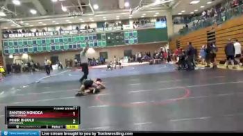 106 lbs Champ. Round 2 - Mihir Bhanji, Esperanza vs Santino Nonoca, San Clemente