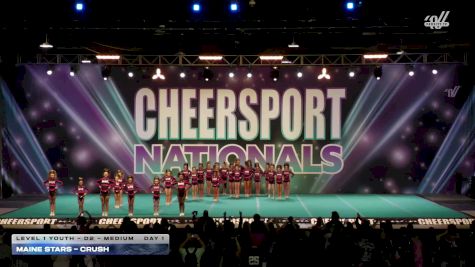 Maine Stars - Crush [2026 L1 Youth - D2 - Medium Day 1] 2026 CHEERSPORT National All Star Cheerleading Championship
