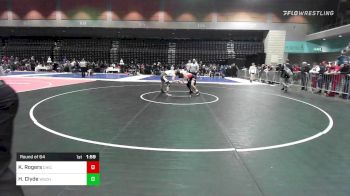 126 lbs Round Of 64 - Kody Rogers, Chico vs Heath Clyde, Wasatch