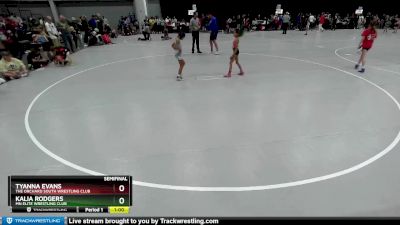 52-55 lbs Semifinal - Kalia Rodgers, MN Elite Wrestling Club vs Tyanna Evans, The Orchard South Wrestling Club