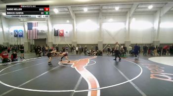 113 lbs Champ. Round 2 - Kade Keller, Morgan vs Brock Curtis, Riverton