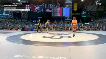126 lbs Champ. Rd Of 128 - Benjamin Higgins, AZ vs Lucas Therrien, NE