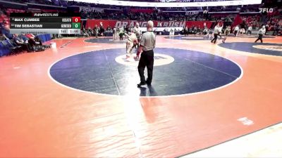 2A 126 lbs Quarterfinal - Tim Sebastian, Geneseo vs Max Cumbee, Elmhurst (IC Catholic)