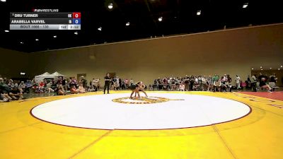 130 lbs Quarters - Dru Turner, OK vs Arabella Varvel, IA